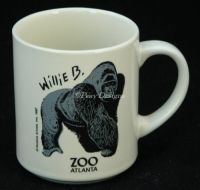 Atlanta Zoo WILLIE B Silverback Gorilla Coffee Mug RARE